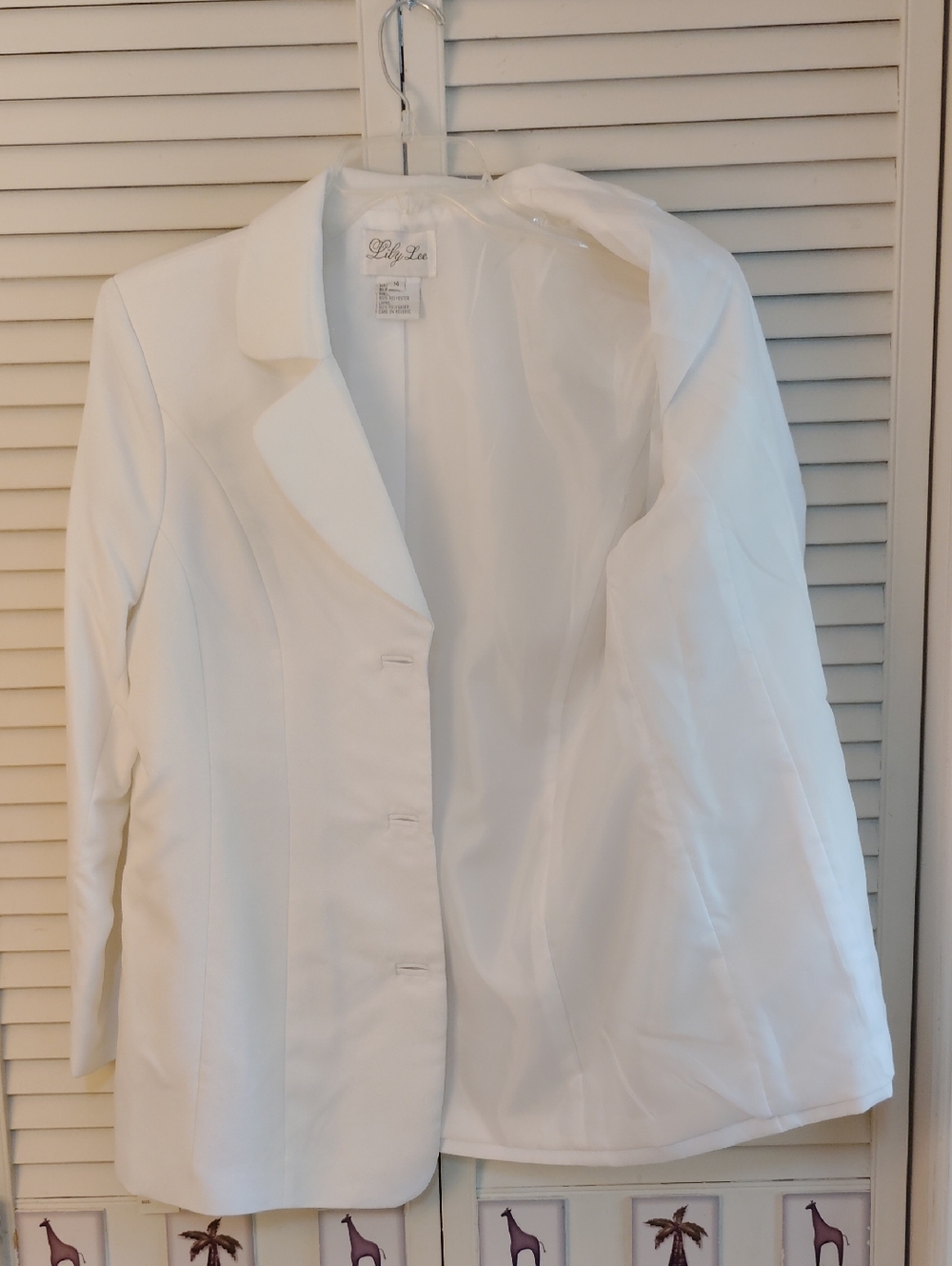 Lily Lee Elegant White Women's Skirt Suit Set - Picture 4 of 9